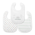 Bib NATURAL 3 pcs. with Velcro UNI